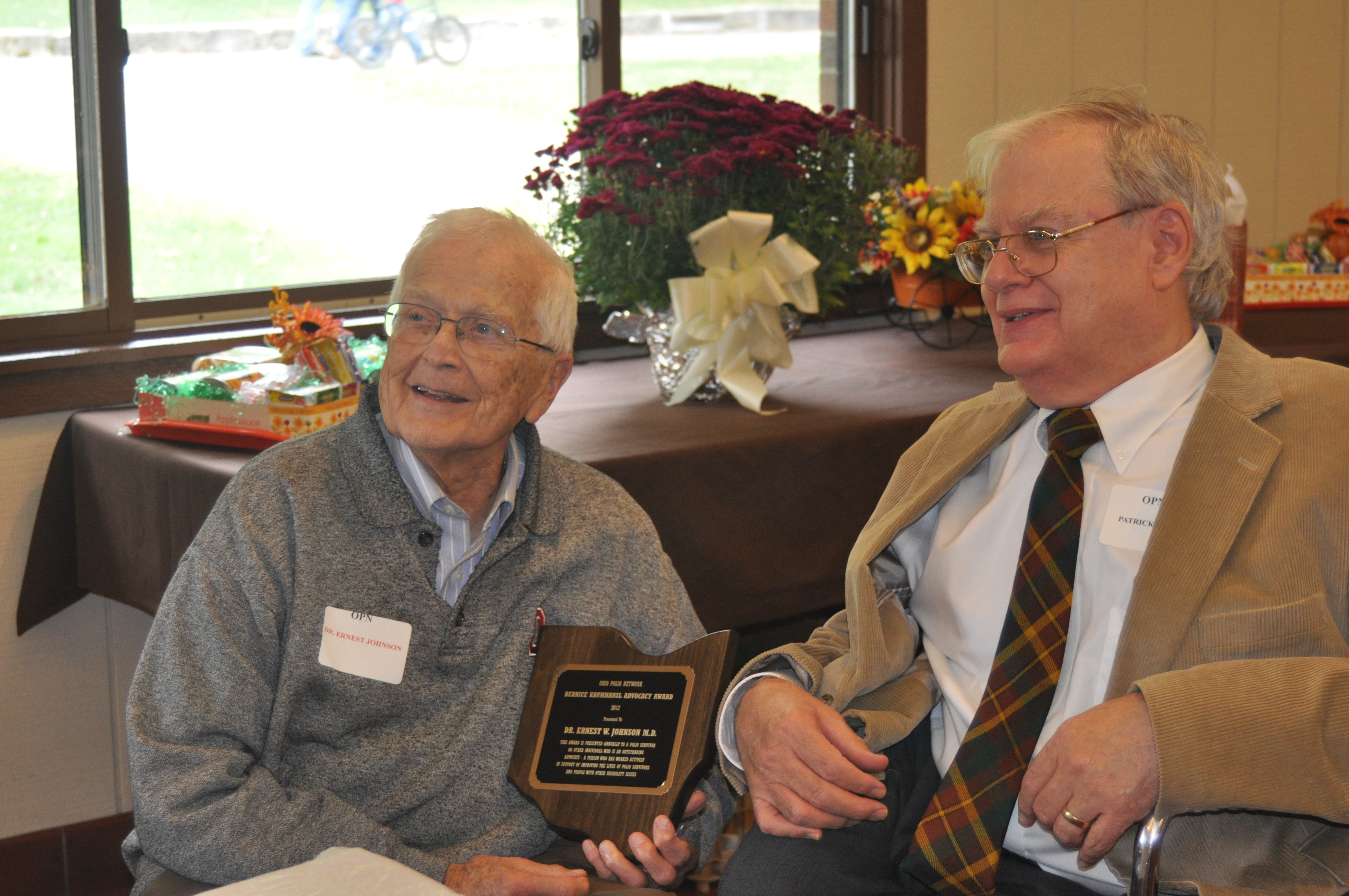 2012OPNConference/ErnestJohnsonBerniceKrumhanslAward2.JPG